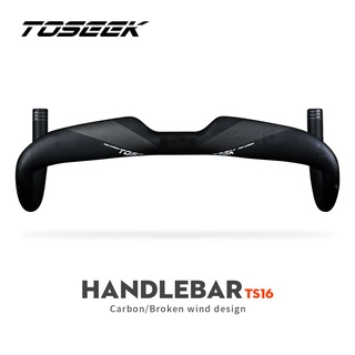 NEW TOSEEK TS16 Carbon Fibre Handlebar 31.8MM 400/420/440MM Road Bike Bent Bar Carbon Road Handle Bar Bicycle Parts