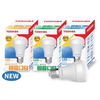 LED Bulb A60 11W E27 Shining by Toshiba มี3แสงให้เลือกสรร เทคโนยีญี่ปุ่น
