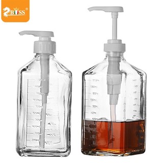 ZBOSS ขวดแก้ว ขวดใส่น้ำเชื่อม ขวดปั๊มน้ำเชื่อม 1100ml ZB-1020