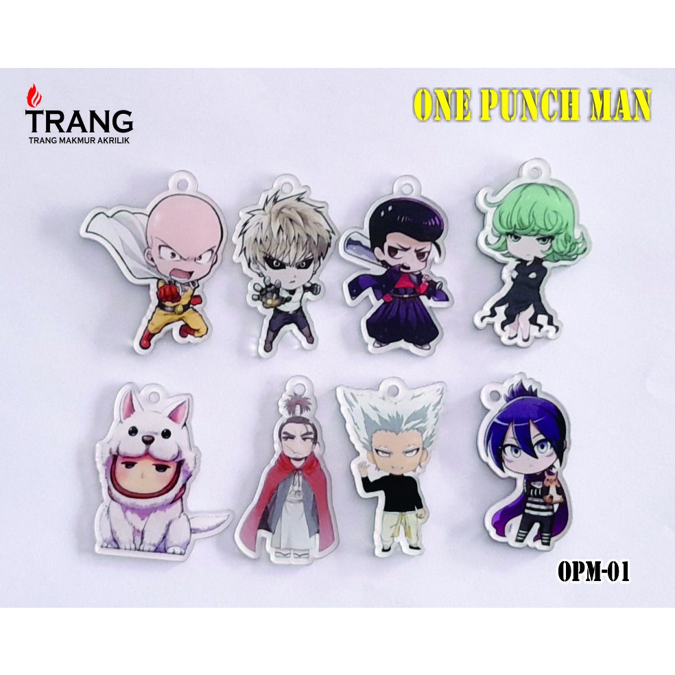 Gantungan One Punch Man พวงกุญแจอะคริลิค/พวงกุญแจอะคริลิค One Punch Man OPM01