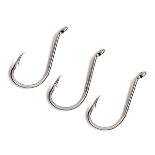 50pcs Fishing Hook Fishing Accessories Ringed High Carbon Steel Barbed Hook Lure Abrasion Resistance
