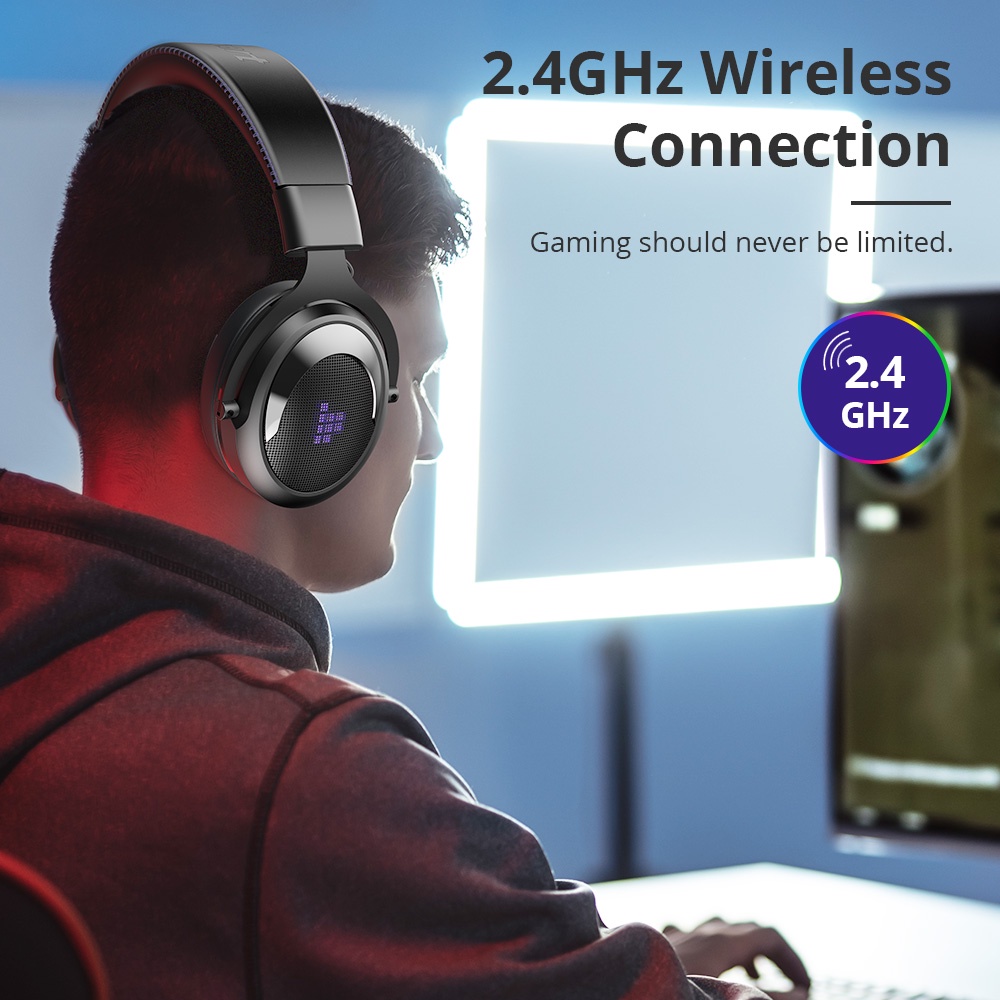 Tronsmart Shadow 2.4G Wireless Gaming Headset for Computer PS4 PS5 ...