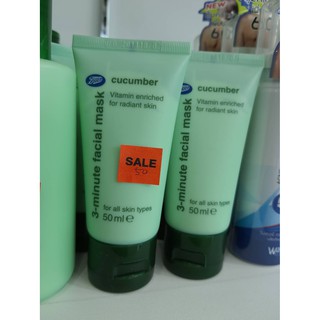 Boots Cucumber 3-minute facial mask 50 ml