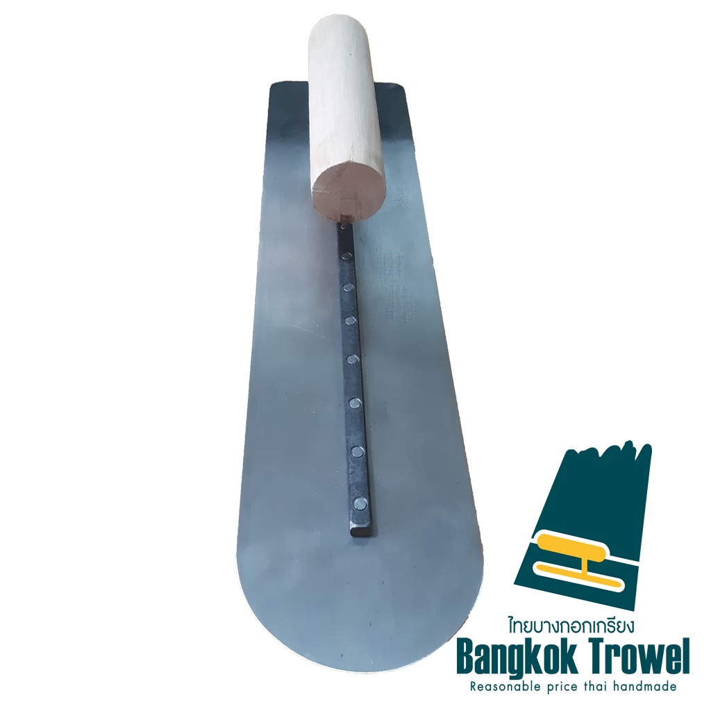 เกรียงขัดมัน เกรียงมือ หัวมน ทำพื้นพิมพ์ลาย ใบขนาด40*10ซม. หนา0.5มม. งานไทยhandmade วัสดุเหล็กสปริงอย่างดี
