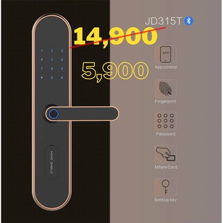 Digital Door Lock รุ่น Model JD315T Gold Bluetooth Applicatoin