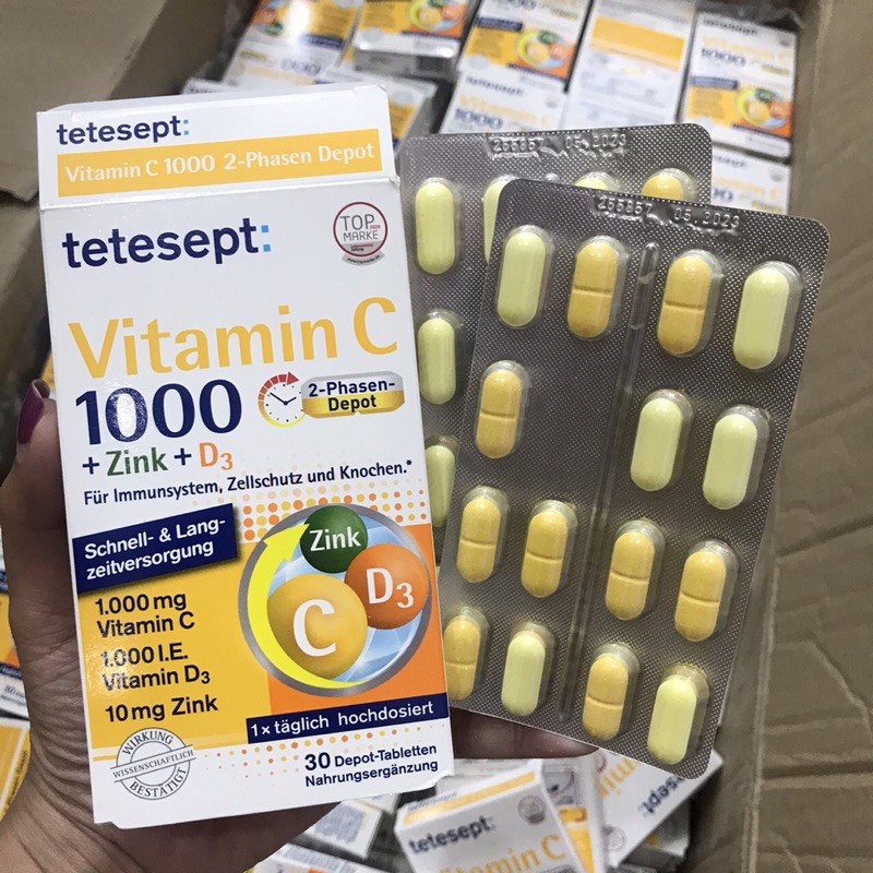 Review Tetesept Vitamin C 1000 Zink D3 ว ตาม นจากเยอรม น ราคาเท าน น 550