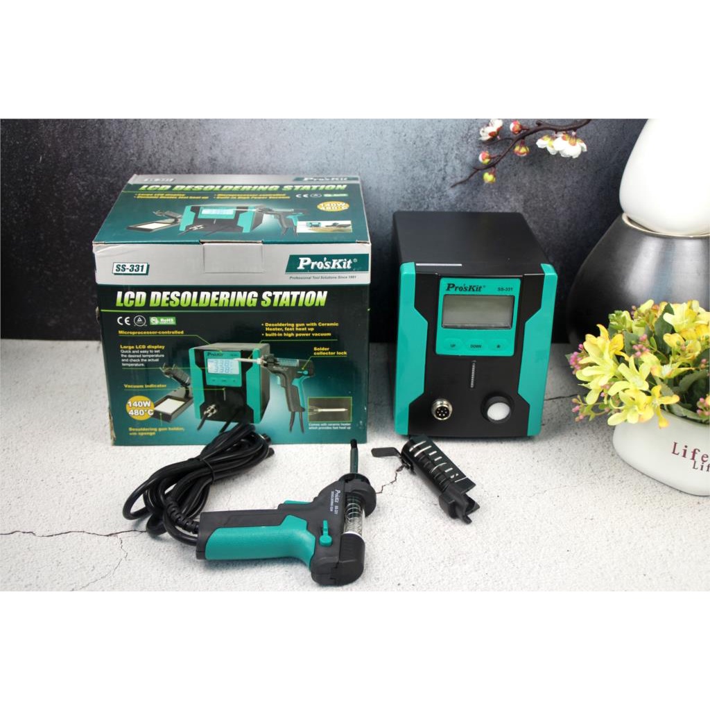 Pro'skit SS-206C Temperature-Controlled Soldering Station With 5SI-216N-B Solder Tip