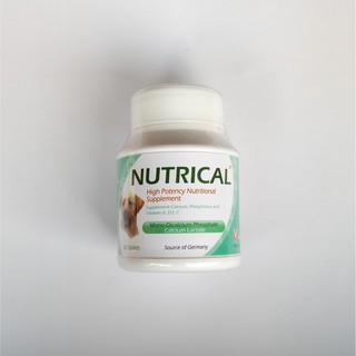 Nutrical วิตามินเสริมแคลเซียมสำหรับสุนัข นูตริแคล Nutrical แคลเซียมสำหรับสุนัข บรรจุ 30 เม็ด