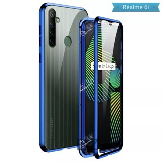 Case Realme 6i เคสเรียวมี เคส realme 6i เคสแม่เหล็ก ไม่มีกระจกด้านหน้า เคสประกบ360 Magnetic Case เคสมือถือ เคสกันกระแทก