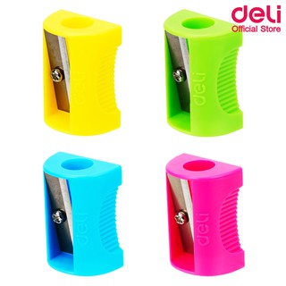 Deli 0531 Pencil Sharpener กบเหลาดินสอสีนีออน แบบพกพา คละสี 1ชิ้น กบเหลาดินสอ กบเหลาดินสอแฟนซี เครื่องเหลา กบ กบเหลา