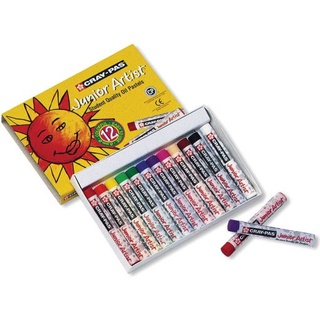 สีชอล์ค สีชอล์ก ซากุระ SAKURA Junior Artist Oil Pastels 12 สี