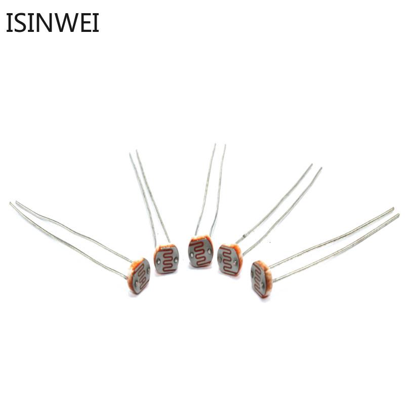 20pcs GL5516 GL5539 GL5549 GL5528 GL5537 5MM LDR Photo Light Sensitive ...