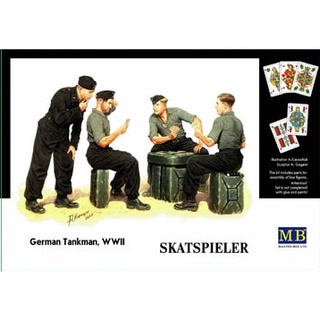 โมเดลประกอบฟิกเกอร์ทหาร Master Box 1/35MB3525 Die Skatspieler, German Tankmen, WWII