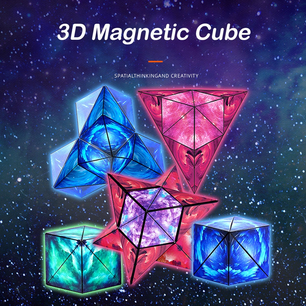 ✅พร้อมส่ง✅3D Magnetic Cube  ก้อนแม่เหล็ก ฝึกการคิดเชิงตรรกะ คลายเครียด ดีต่อสติปัญญา ของเล่นเด็ก - รูปที่ 6