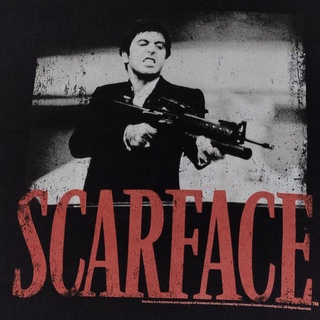 Am70    เท่  เสื้อยืดหนังภาพยนตร์เรื่อง SCARFACE ลิขสิทธิ์แท้   เค     MEMMAR