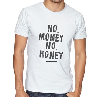 Parallax | เสื้อยืด no money no honey สีขาว (White)