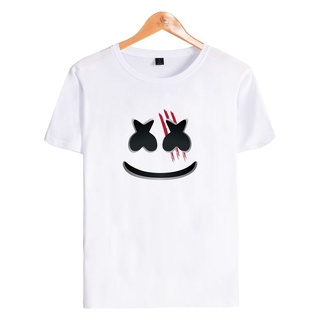 Rap Marshmello เสื้อยืดแขนสั้น ผ้าฝ้าย ขนาดใหญ่ สําหรับผู้ชาย และผู้หญิง XXS 4XL 304ASize S-5XL