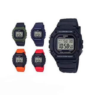 [11FASH150 ลดเพิ่ม150.-] แท้ 100% รุ่นใหม่ Casio รุ่น W-218H W218H W219H W-737H W-735H นาฬิกาผู้ชาย/ผู้หญิง ประกัน 2