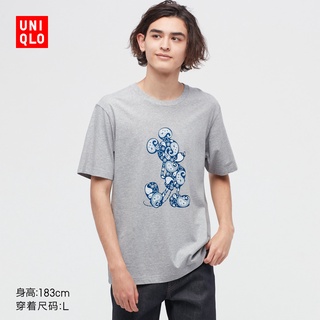 เสื้อยืดที่คุณต้องการใหม่ Uniqlo เสื้อยืดแขนสั้น พิมพ์ลาย Mickey STANDS สําหรับผู้ชาย ผู้หญิง (มิกกี้) 447191ขนาดเต็มS-5