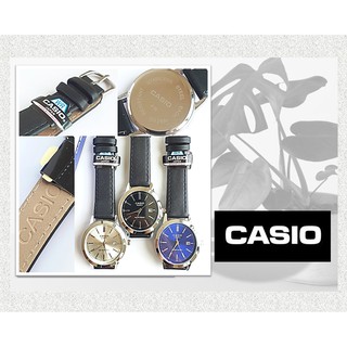 🔥CASlO ฟรีกล่อง นาฬิกาข้อมือ สายหนัง นาฬิกาcasio นาฬิกาผู้ชาย ผู้หญิง นาฬิกาสายหนัง ระบบเข็ม แสดงวันที่  RC614