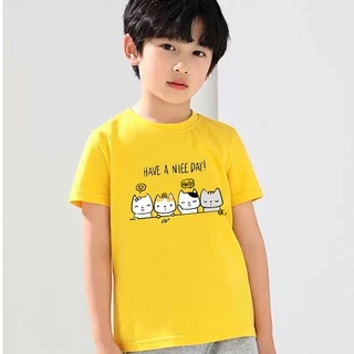K-2264เสื้อยืดแขนสั้นเด็กลายการ์ตูนน่ารัก ผ้านุ่มใส่สบาย ลายเยอะ สีครบ ไซส์ครบ **ปลีก-ส่ง**