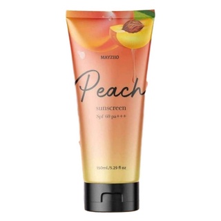 กันแดดพีช กันแดดเนื้อเซรั่ม 2in1 Mayziio Peach Sunsrceen SPF60PA+++