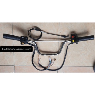 Paket stang honda win win100 set holder kanan kiri gas yz bagus berkualitas