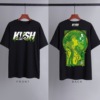 เสื้อยืดผู้ชาย90 - วัฒนธรรมการออกแบบ KUSH วินเทจแรงบันดาลใจผ้าฝ้ายหลวมเสื้อผ้าเสื้อยืดสําหรับผู้หญิ