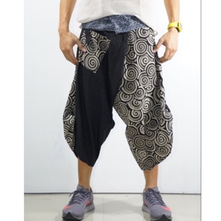 Samurai Pants กางเกงซามูไรเอวมัดลายก้นหอย