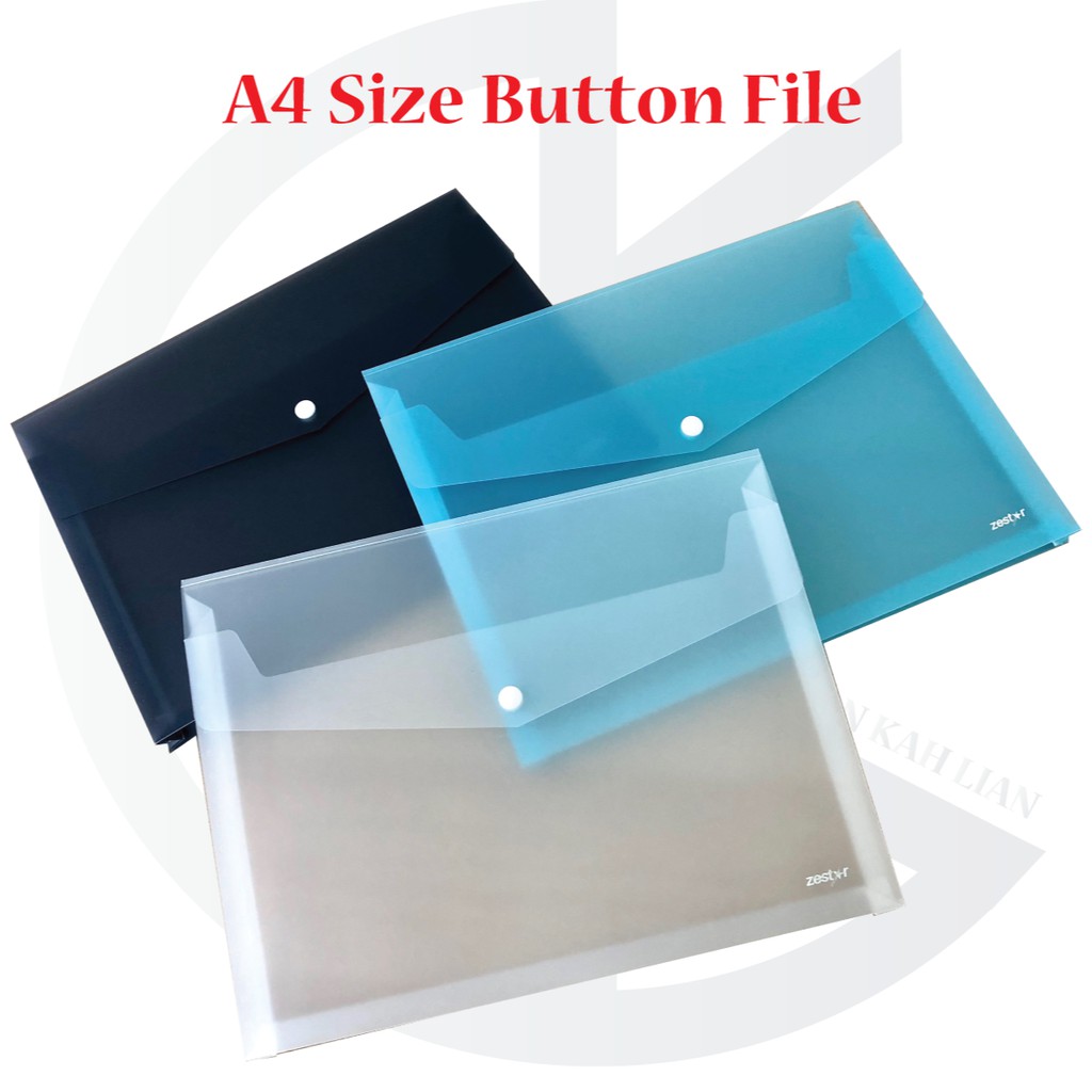 Zestar M508 A4 Size Document File Folder Bag Snap Button