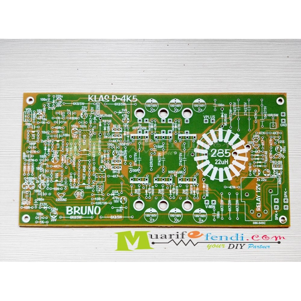 อุปกรณ์ป้องกันลําโพง Pcb Power Amplifier Class D D2K Adjust 4K5 Plus 285