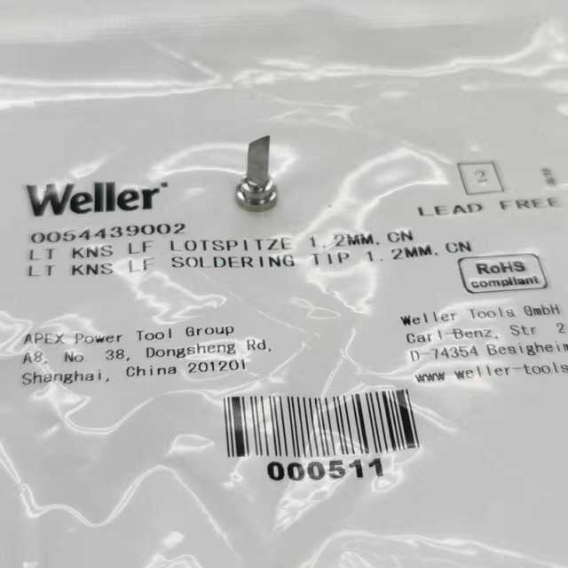 ปลายหัวแร้ง Weller ของแท้100%LT KNS  1.2mm – โปรปัง