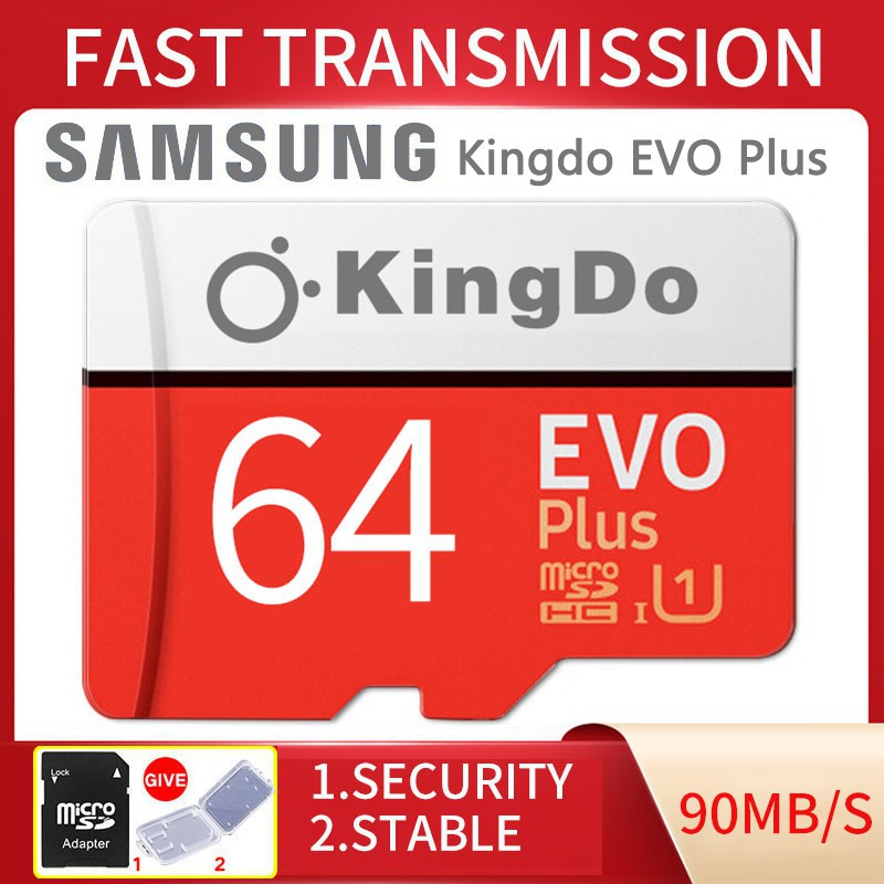 readystock MICRO SD CARD SAMSUNG 64GB EVO PLUS CLASS 10 พร้อมอแดปเตอร์ ไมโครเอสดีการ์ดซัมซุง 64 GB