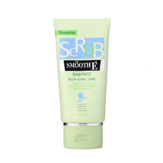 Smooth E BabyFace Scrub Facial Foam สมูท อี สครับ สูตรไม่มีฟอง ผลัดเซลล์ผิว ขนาด 1.2 OZ / 2.2 OZ / 4 OZ