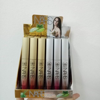 NARS ลิปกลอส เนื้อ แมทช์ กันน้ำ 24แท่ง 12 สี  สนใจกดสั่งได้เลย สินค้าพร้อมส่งจ้า