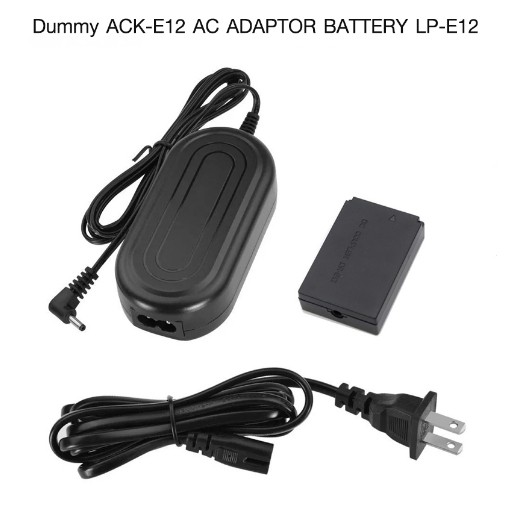 Dummy Battery ACK-E12 AC Adapter Battery LP-E12 for Canon M M2 M10 M50 M100