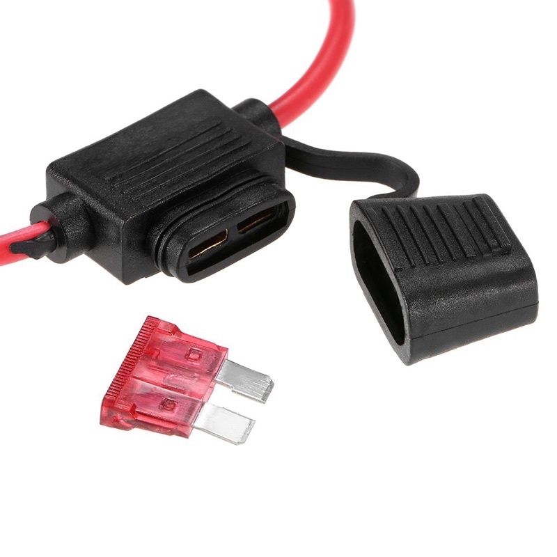 กระบอกฟิวส์ ฟิวส์รถยนต์ ฟิวส์กระแสตรง 12v 24v 48v  พร้อมฝากันน้ำ พลาสติกเหนียวทนทาน สายไฟขนาดใหญ่ หลายขนาด