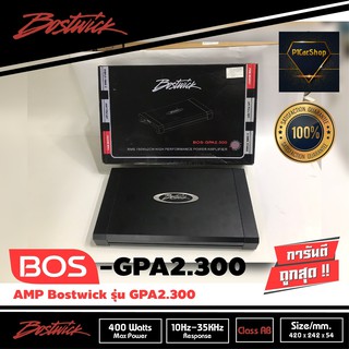 เพาเวอร์แอมป์ติดรถยนต์ BOSTWICK รุ่น BOS-GPA2.300 2CH CLASS AB สีดำ เครื่องเสียงติดรถยนต์,เพาเวอร์ติดรถยนต์3990 บาท