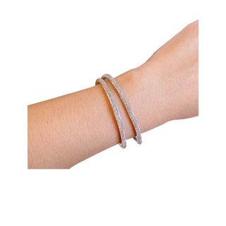 [ลดเพิ่ม 80฿ | RSR80A] Risara Lena Bracelet กำไลข้อมือ สร้อยข้อมือ สร้อยข้อมือเพชร ข้อมือมินิมอล กำไลมินิมอล กำไลคริสต