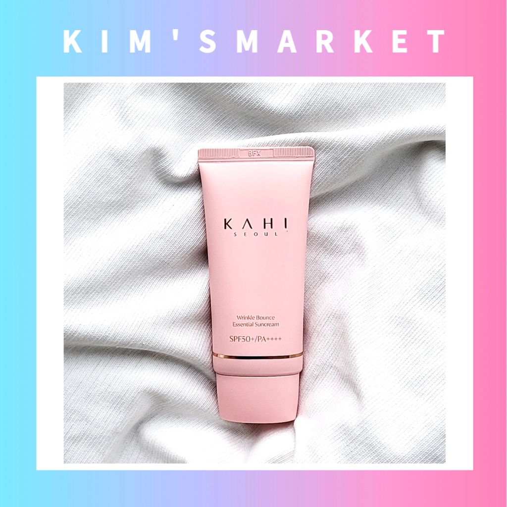 ✨KAHI✨(50ml)Wrinkle Bounce Essential Sunscreen ครีมกันแดดปรับปรุงริ้วรอยกาฮี / เครื่องสำอางเกาหลี