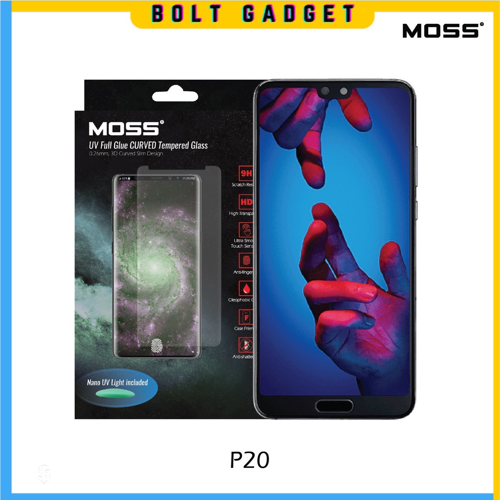 🔥 UV Glue Tempered Glass 🔥 Huawei P20 MOSS® UV Glue Tempered Glass