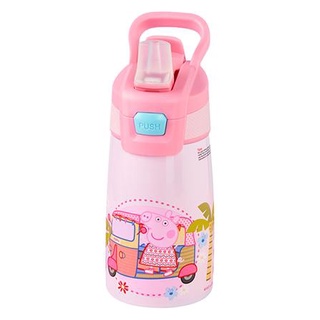 ภาชนะใส่น้ำ กระบอกน้ำเด็ก 350 มล. PEPPAPIG SPORT สีชมพู ใช้สำหรับบรรจุเครื่องดื่ม