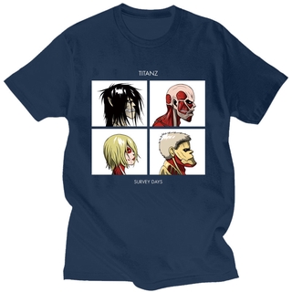 เสื้อยืดโอเวอร์ไซส์MIKASA เสื้อยืดแขนสั้นพิมพ์ลาย Attack On TitanS-3XL