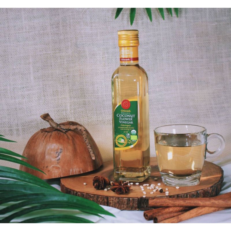 Chiwadi น้ำส้มสายชูหมักจากดอกมะพร้าวอินทรีย์ Coconut Flower Cider Vinegar (250ml)