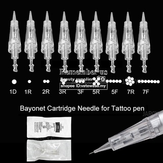 【Available】ตลับเข็มสักคิ้วถาวร แบบใช้แล้วทิ้ง 1RL 3RL 5RL สําหรับเครื่องสักคิ้วดิจิทัล 50/20ชิ้น