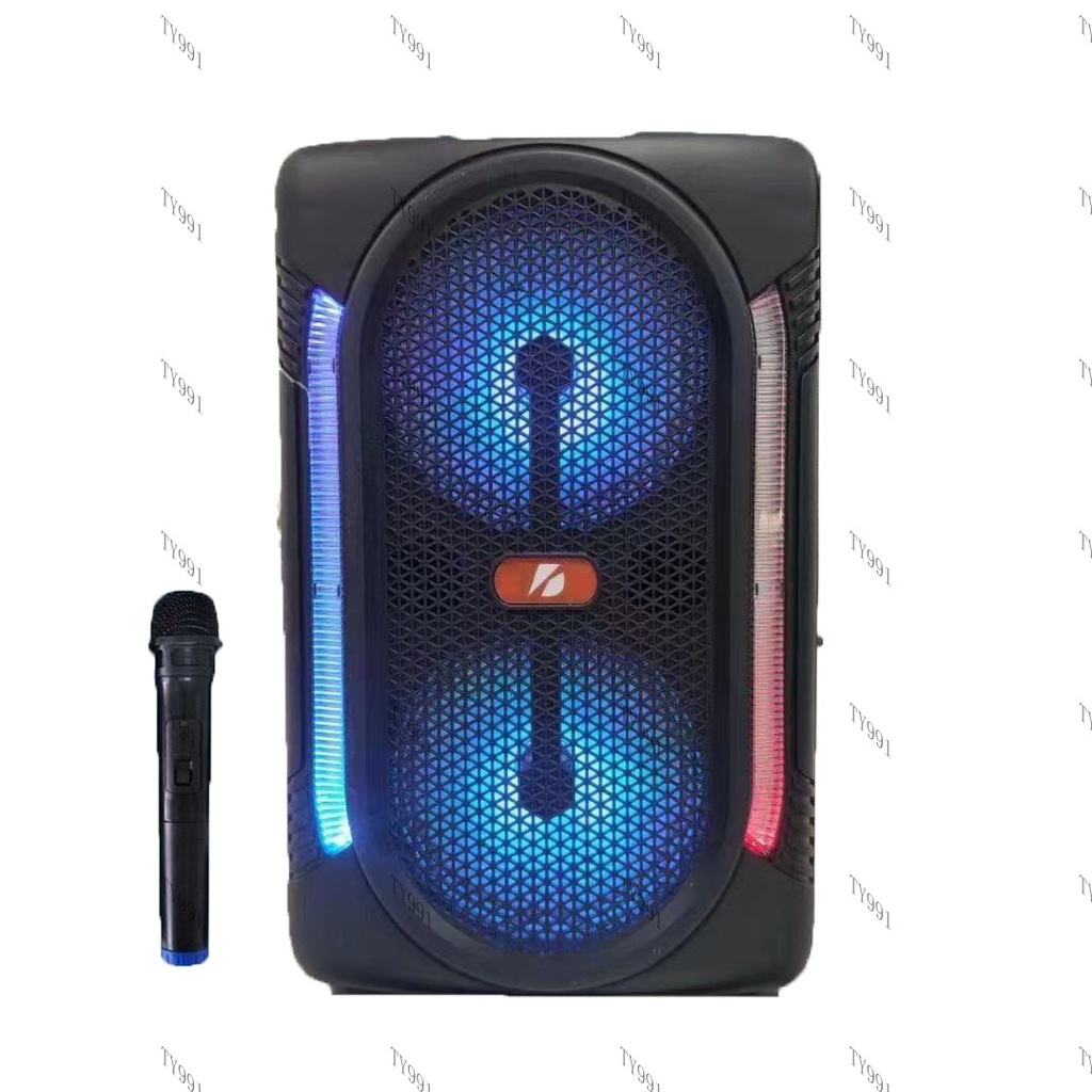ลำโพงบลูทูธ ลำโพงรุ่น KTS1329 แบบพกพาไร้สาย พร้อมไฟ LED แถมไมค์รอย เสียงดีใช้งานง่าย