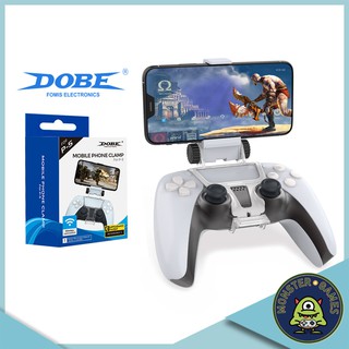 Dobe Mobile Phone Clamp for PS5 Controller แบบหมุนไม่ได้ (Dobe)(คลิปยึดมือถือกับจอย)(ที่จับมือถือสำหรับเล่นเกมส์)