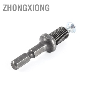 Zhongxiong ค้อนสว่านไฟฟ้า Chuck Hex Shank อะแดปเตอร์ด้าย 3/8 "-24Unf พร้อมสกรู