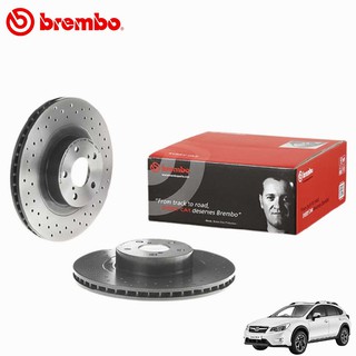 Brembo Xtra จานเบรคหน้า Subaru xv จานเบรคแต่งเจาะรู 1คู่