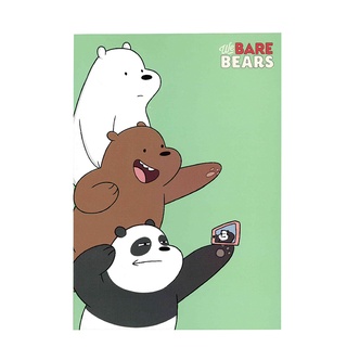 We Bare Bears สมุดปกอ่อน A5 70แกรมคละลาย(32แผ่น)   WBB2000